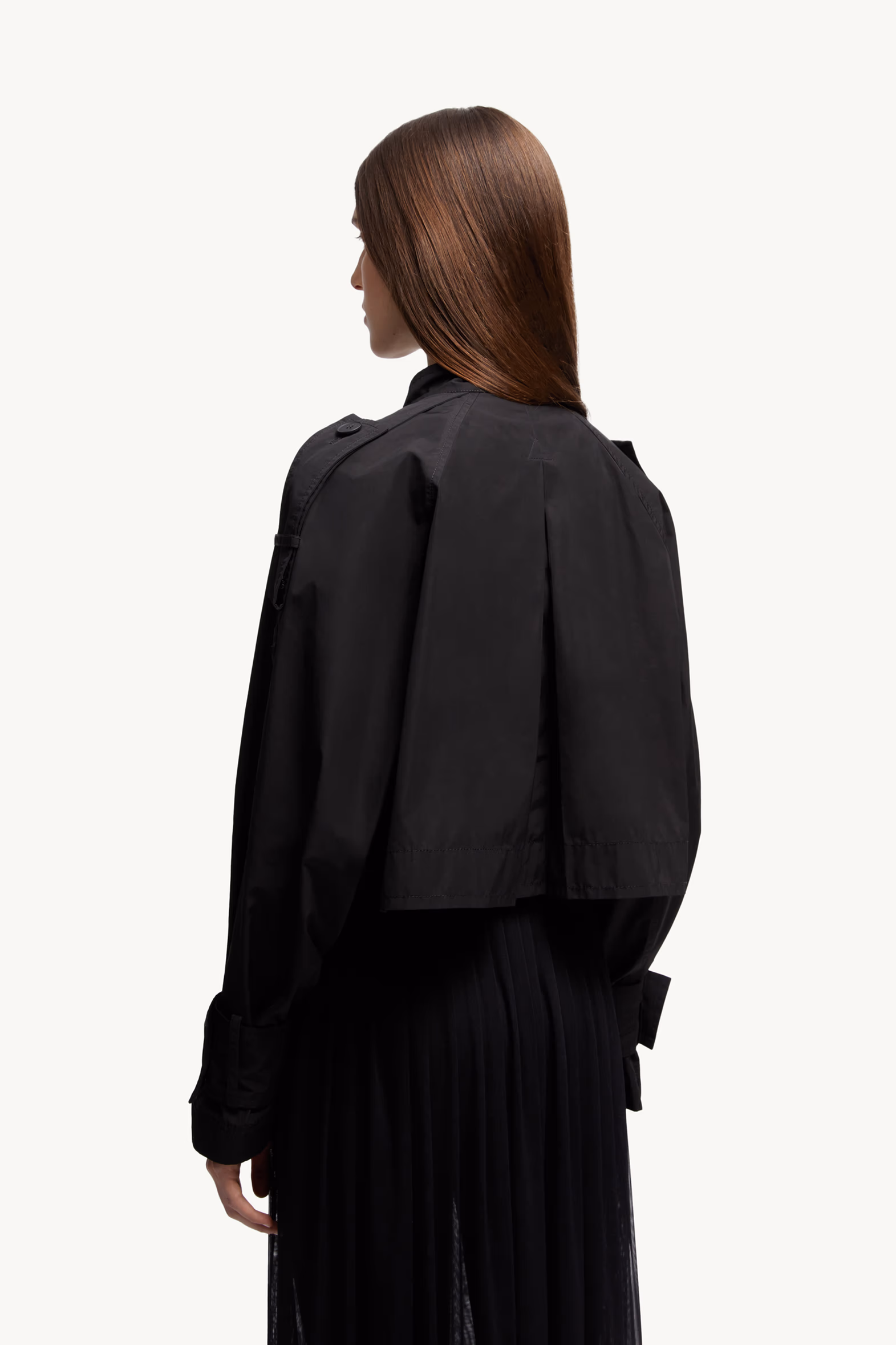 Asymmetrical Zipper Jacket Women Black Moncler 5